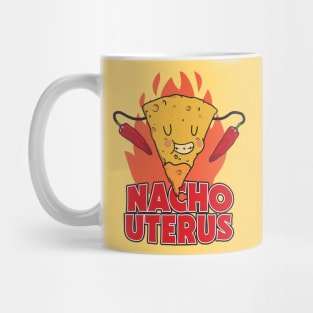 Nacho Uterus // Funny Feminist Cartoon // Support Womens Rights Mug